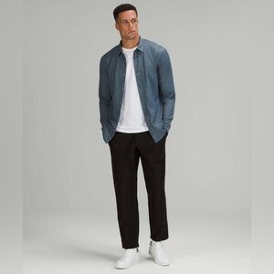 Lululemon Commission Long Sleeve Shirt Men’s Small River Blue Enzyme Dye zq